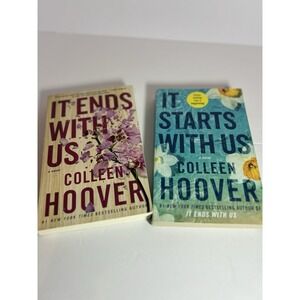 It Starts With Us and It Ends‎ With Us By Colleen Hoover 2 Books Collection Set